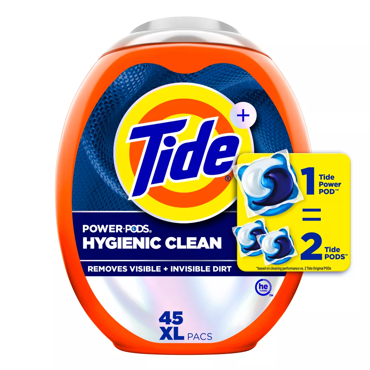 Tide Original Hygienic Clean HE Compatible Heavy Duty Power Pods Laundry Detergent Soap Pacs
