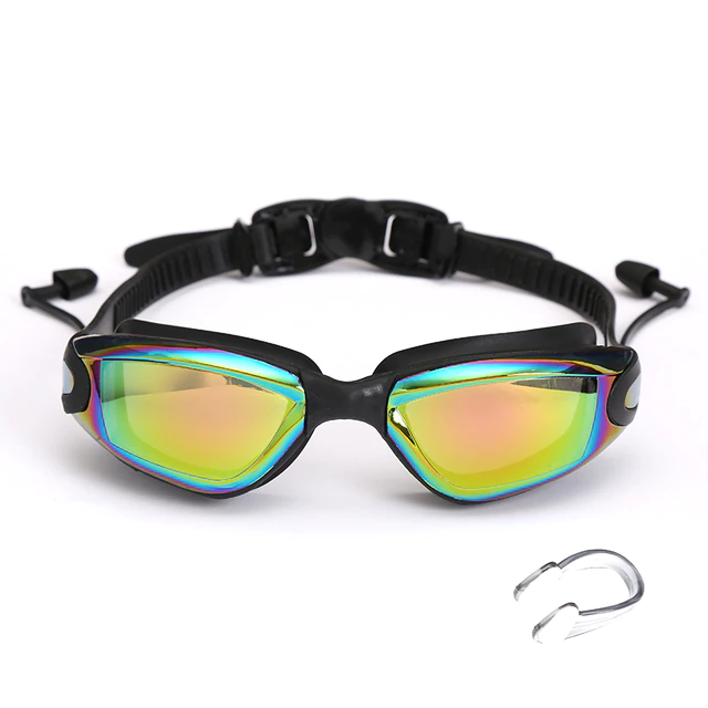 Swimming Goggles with Earplugs Nose Clip